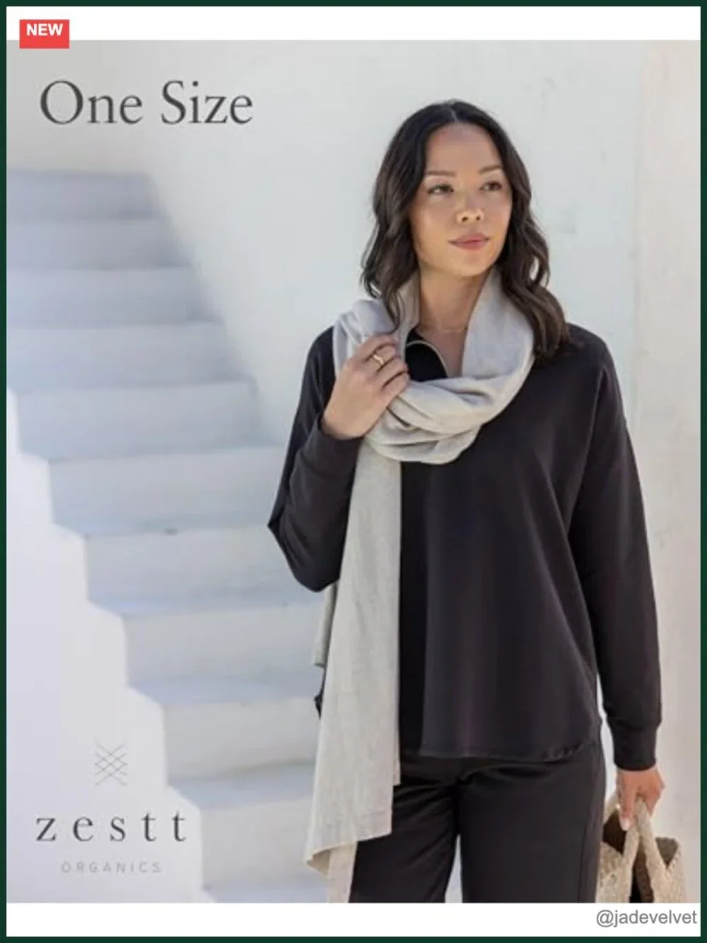 Organic Cotton Travel Scarf Wrap Shawl 20+ Ways to Wear